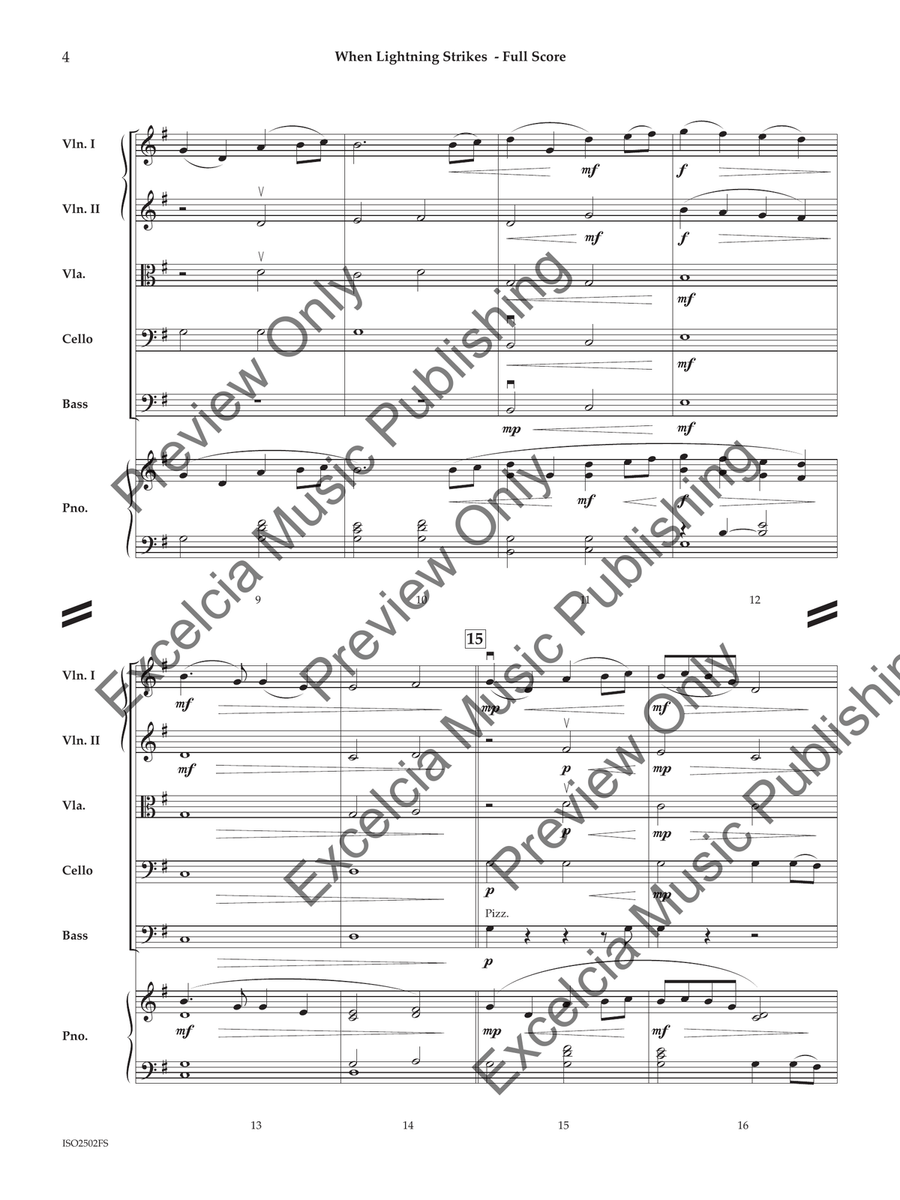 When Lightning Strikes When Lightning Strikes Orchestra scores gallery preview page 5