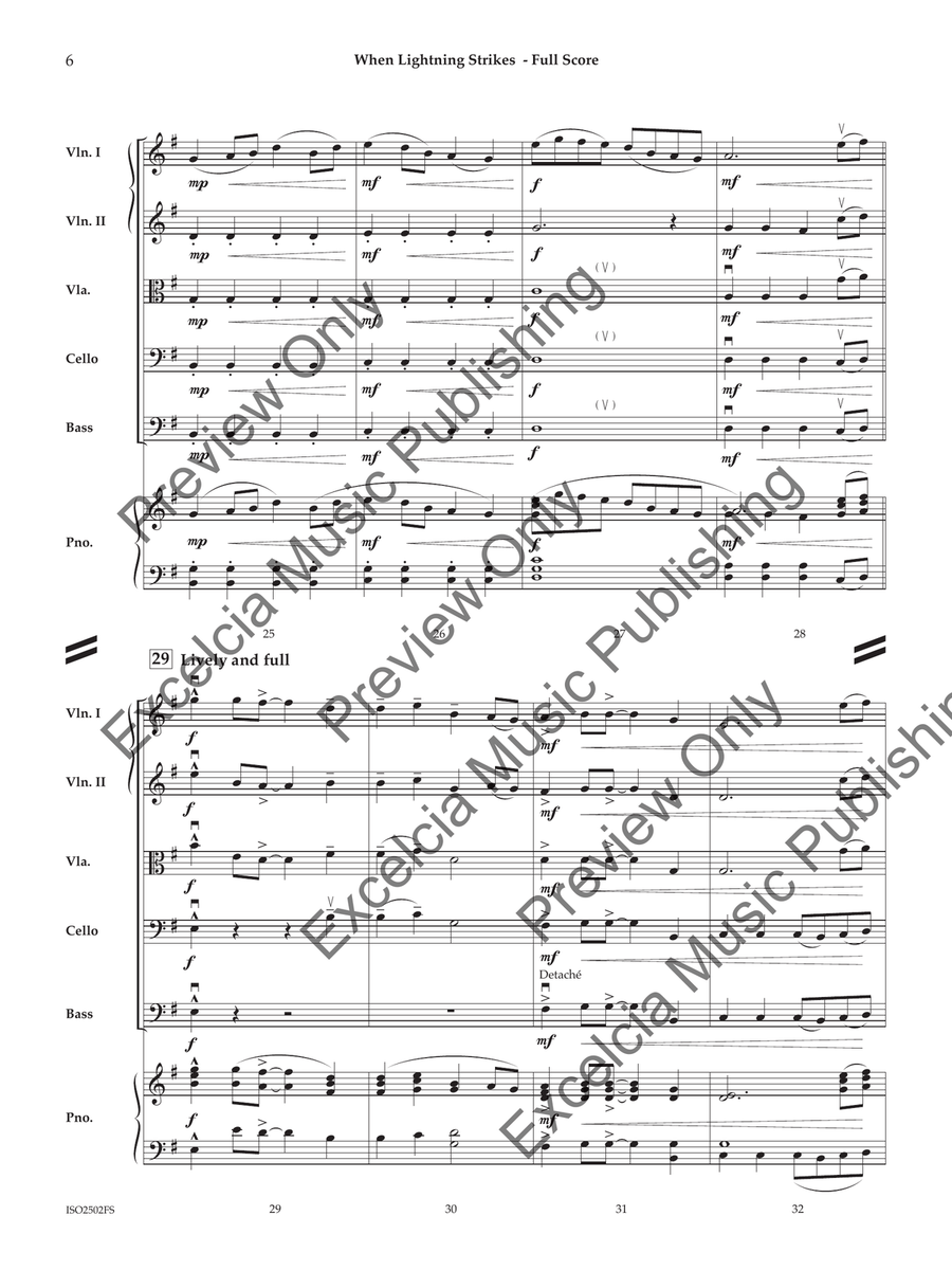 When Lightning Strikes When Lightning Strikes Orchestra scores gallery preview page 7