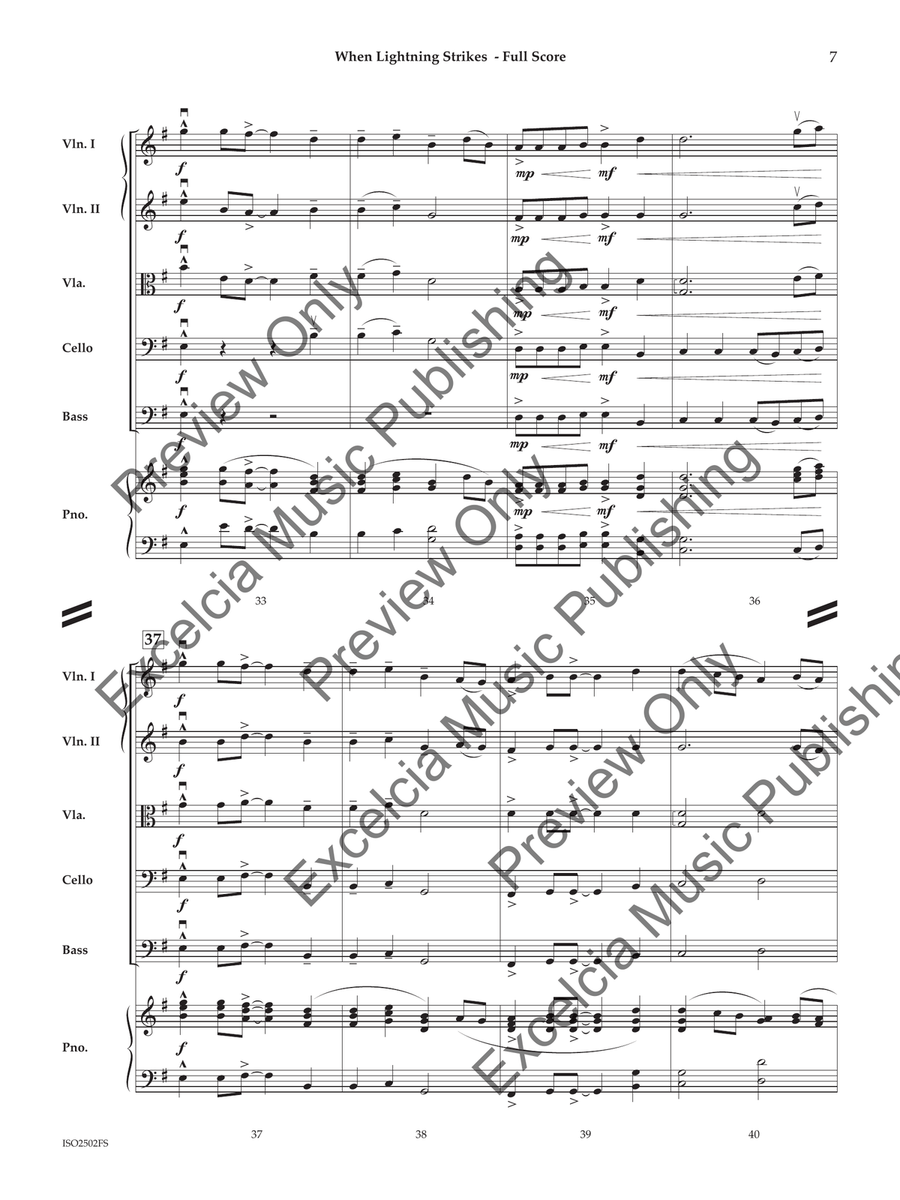 When Lightning Strikes When Lightning Strikes Orchestra scores gallery preview page 8