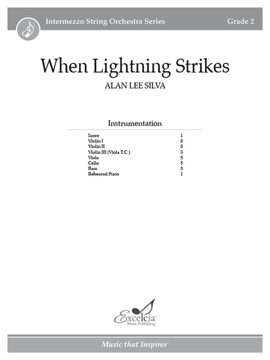 When Lightning Strikes (Score) Orchestra scores gallery preview page 1