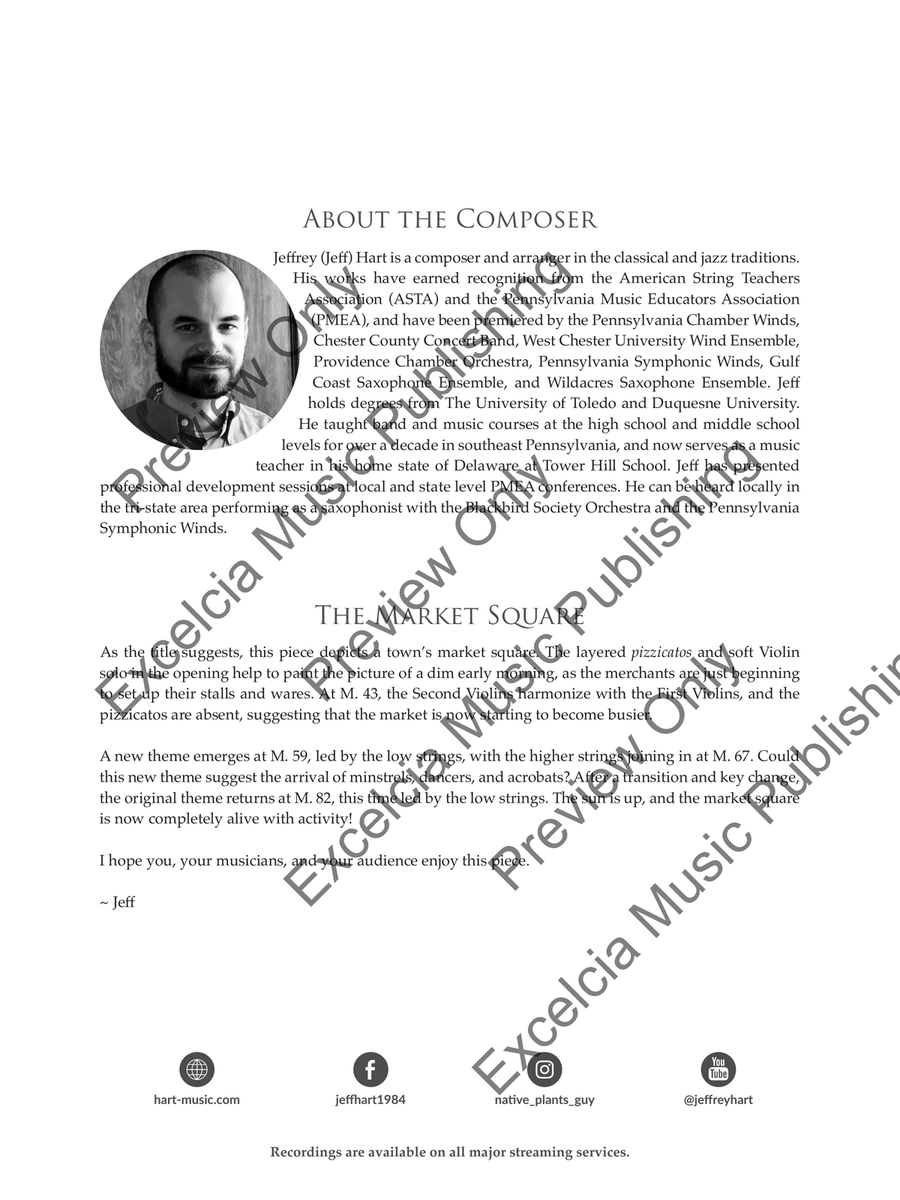 The Market Square (Score) Orchestra scores gallery preview page 3
