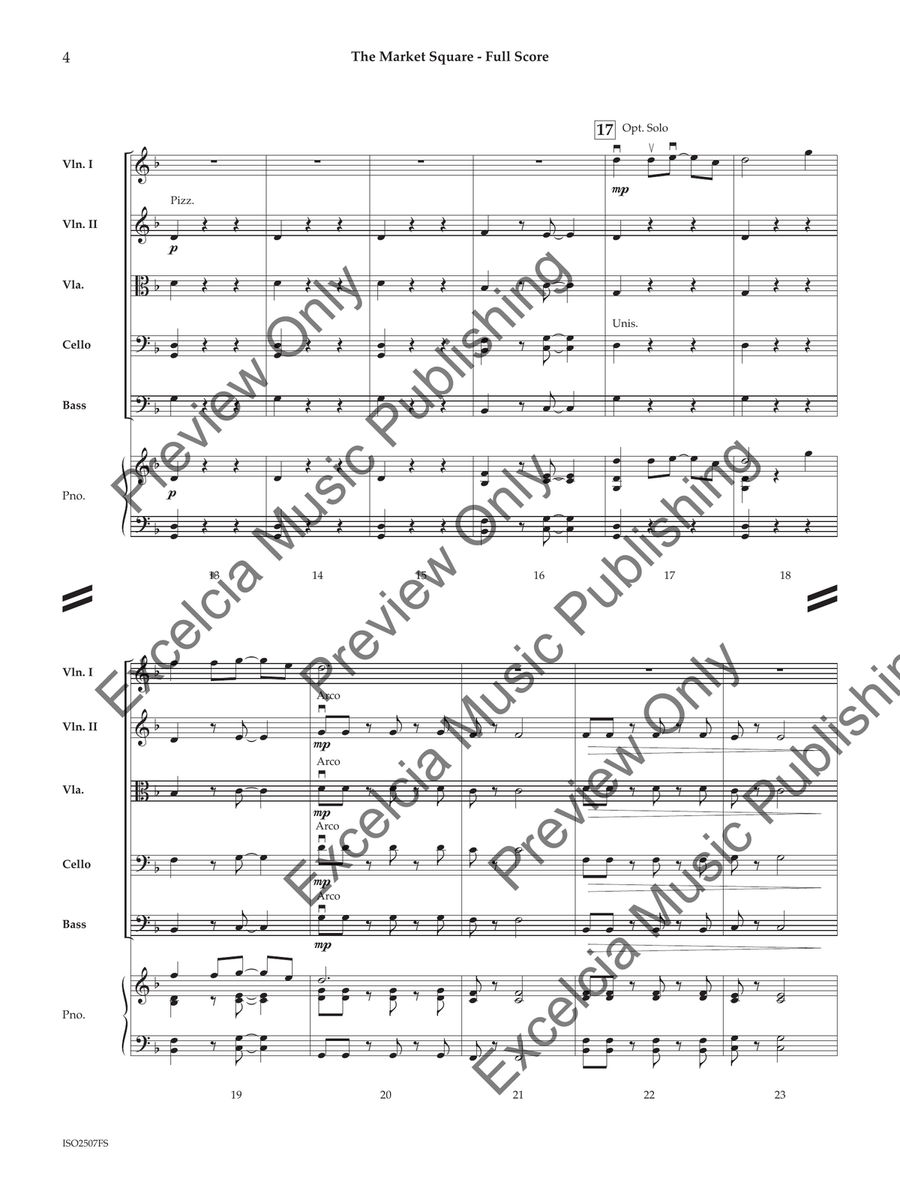 The Market Square (Score) Orchestra scores gallery preview page 5