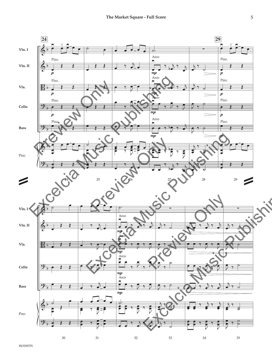 The Market Square (Score) Orchestra scores gallery preview page 6