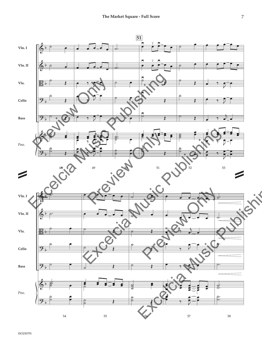 The Market Square (Score) Orchestra scores gallery preview page 8