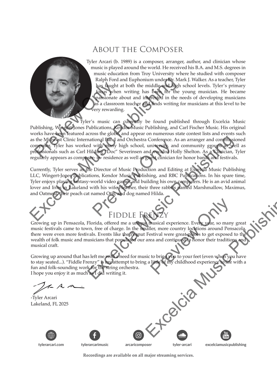 Fiddle Frenzy Fiddle Frenzy Orchestra scores gallery preview page 3