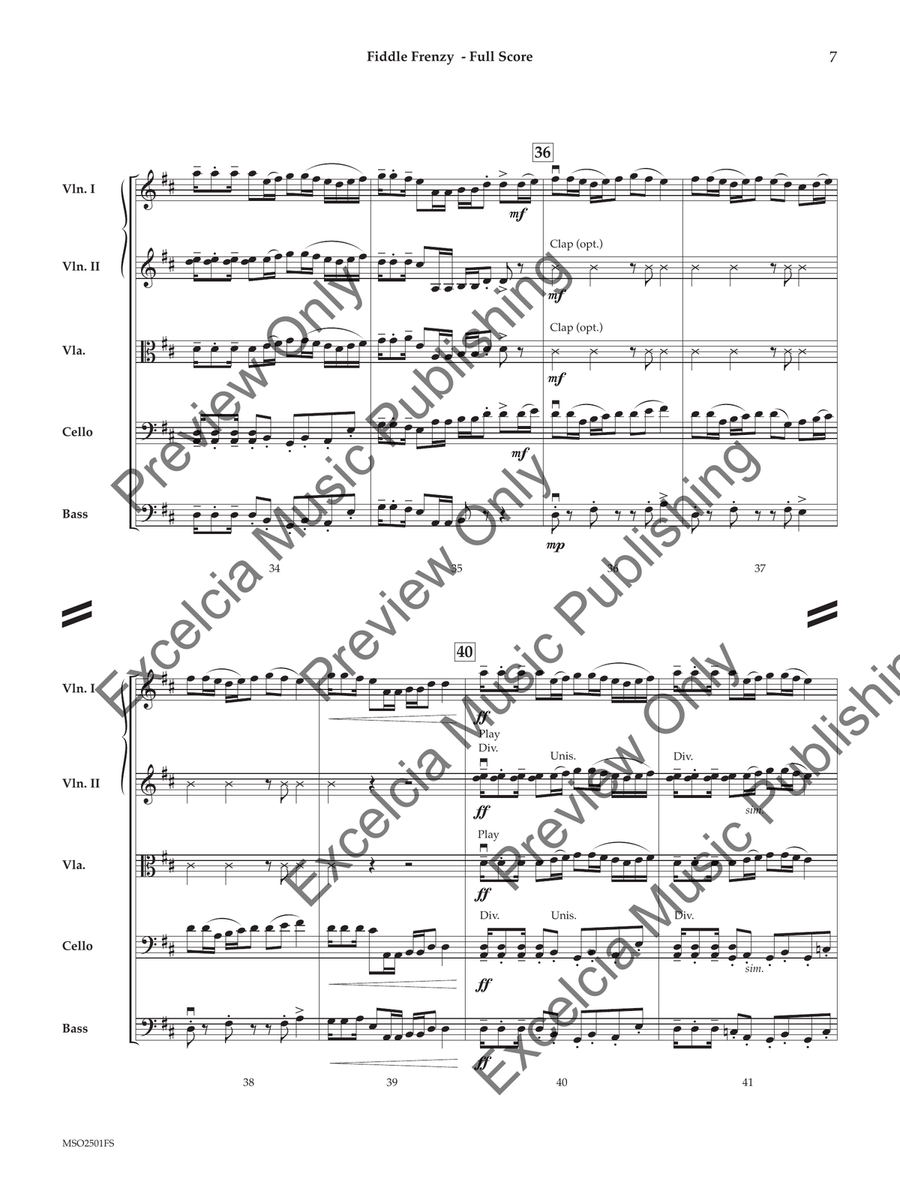 Fiddle Frenzy Fiddle Frenzy Orchestra scores gallery preview page 8