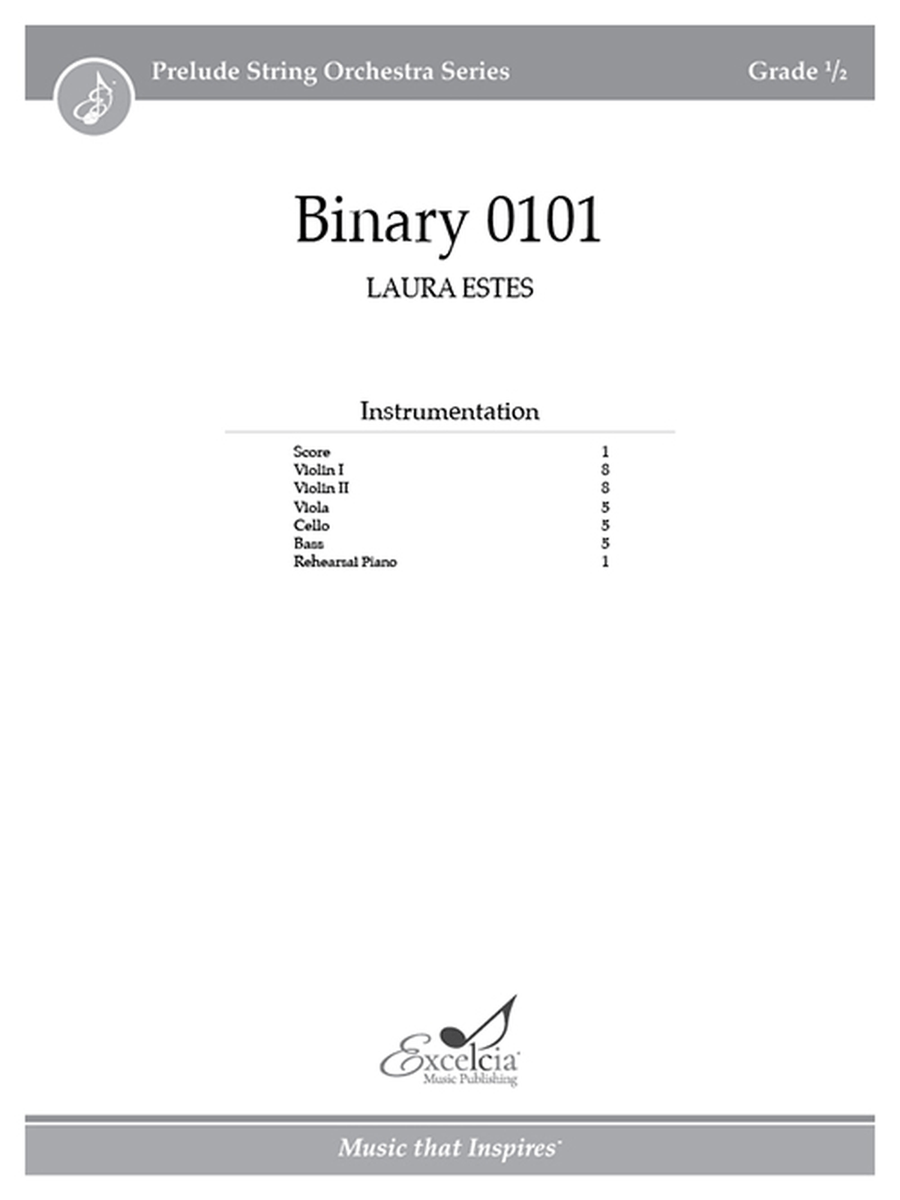 Binary 0101 (Score) Binary 0101 (Score) Orchestra scores gallery preview page 1