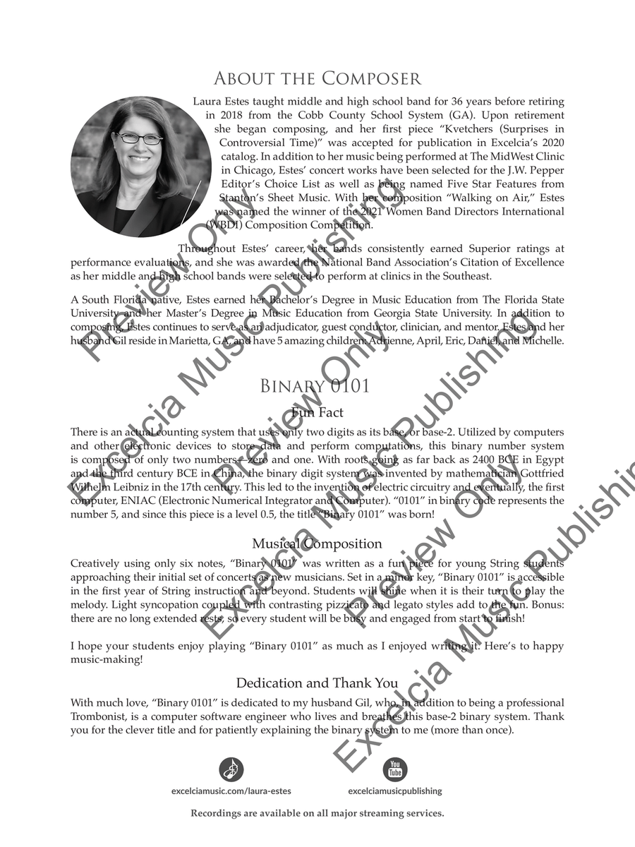 Binary 0101 (Score) Binary 0101 (Score) Orchestra scores gallery preview page 3