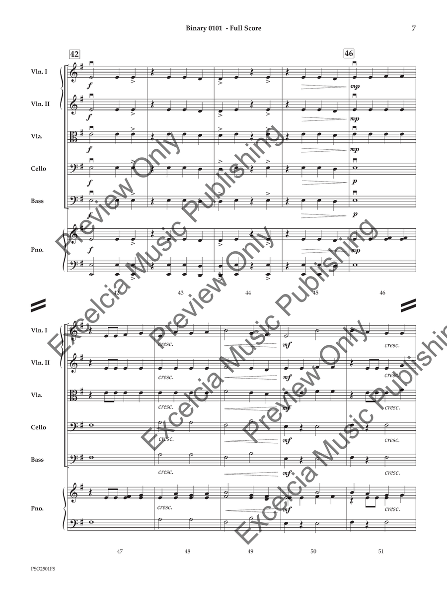 Binary 0101 (Score) Binary 0101 (Score) Orchestra scores gallery preview page 8