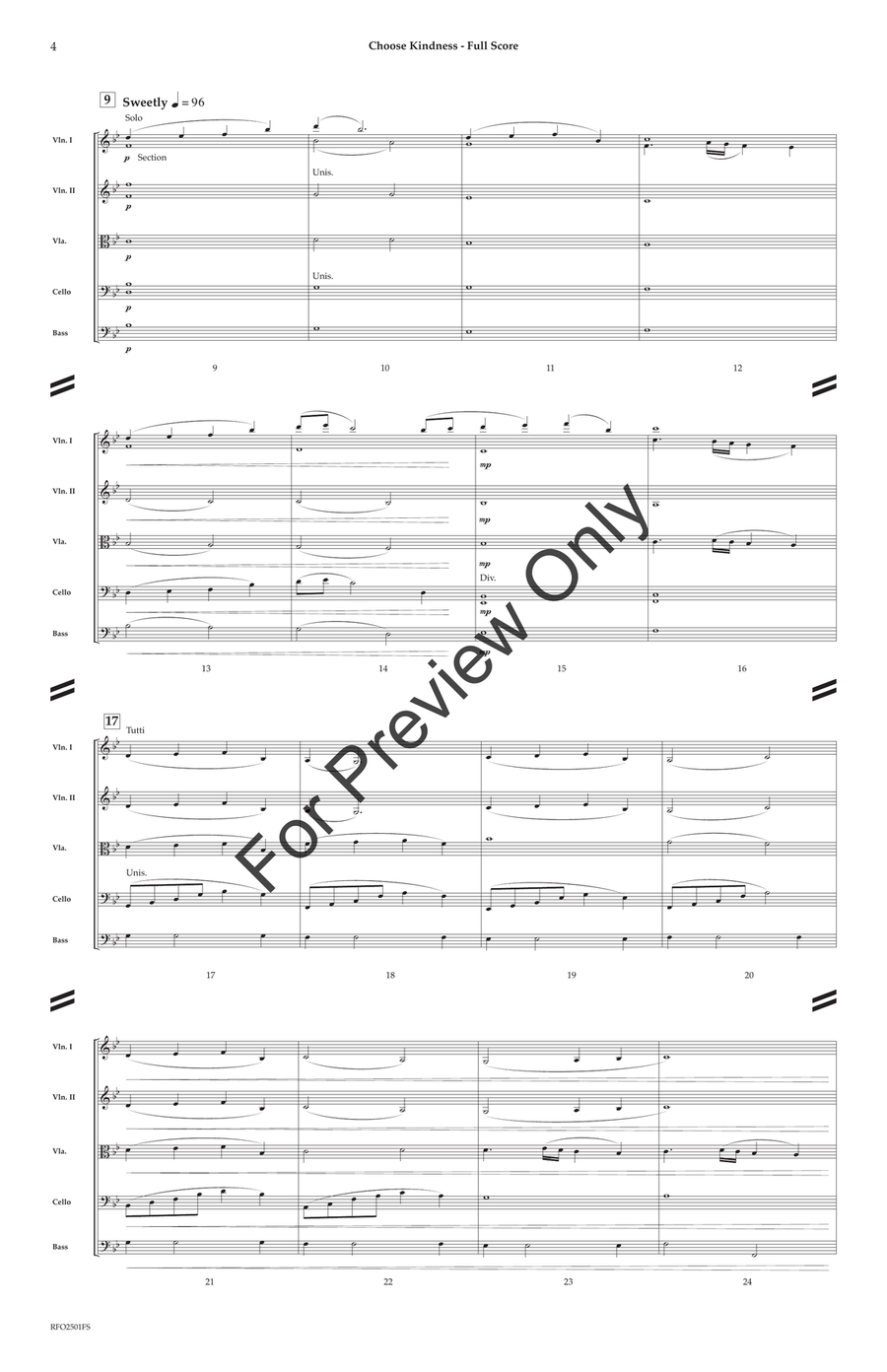 Choose Kindness Choose Kindness Full Orchestra scores gallery preview page 5