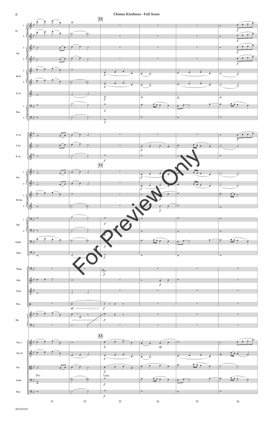 Choose Kindness Choose Kindness Full Orchestra scores gallery preview page 7