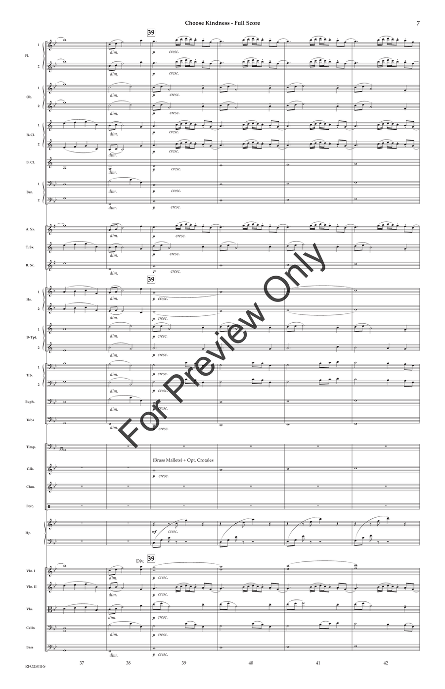 Choose Kindness Choose Kindness Full Orchestra scores gallery preview page 8