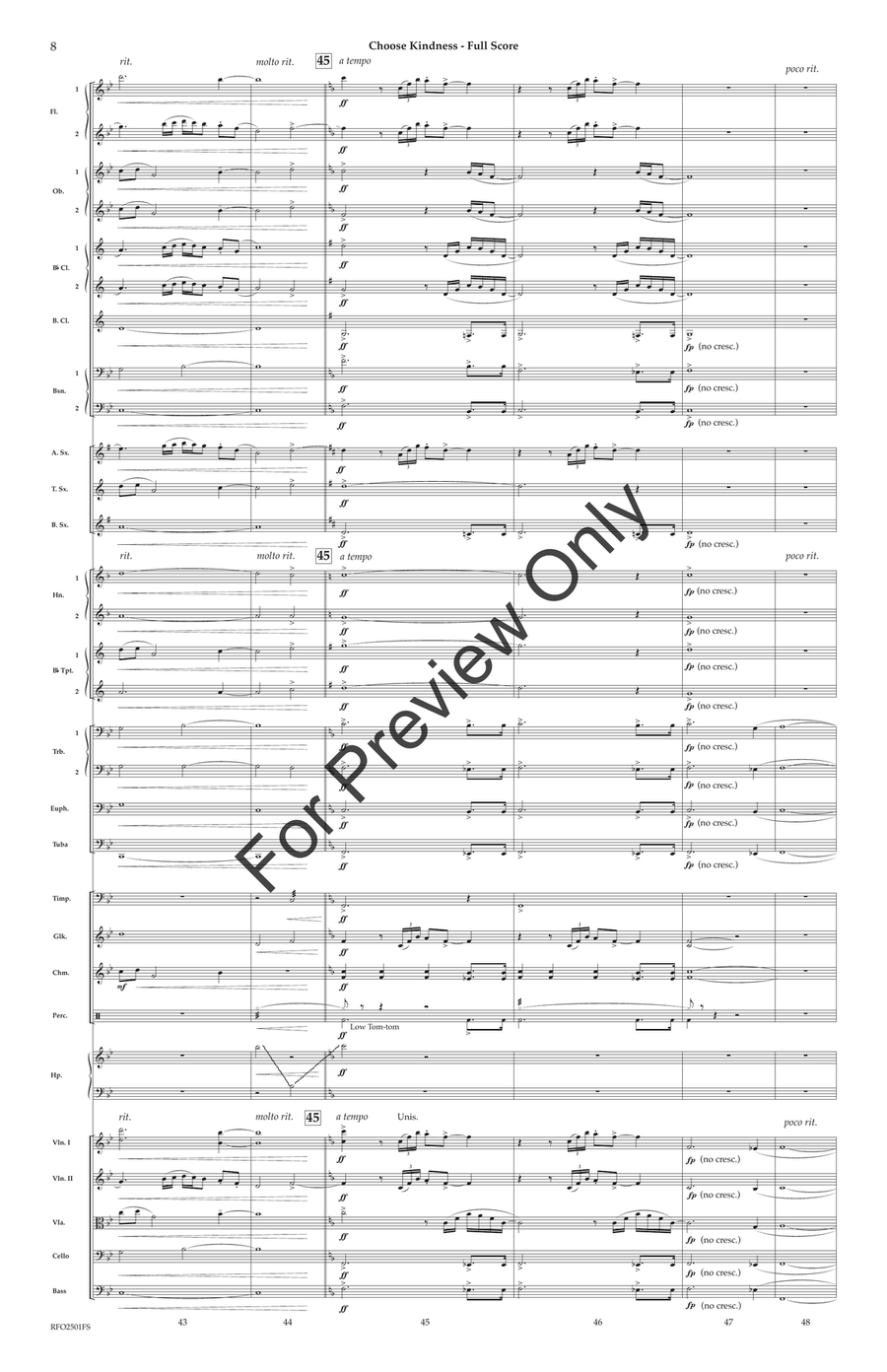 Choose Kindness Choose Kindness Full Orchestra scores gallery preview page 9