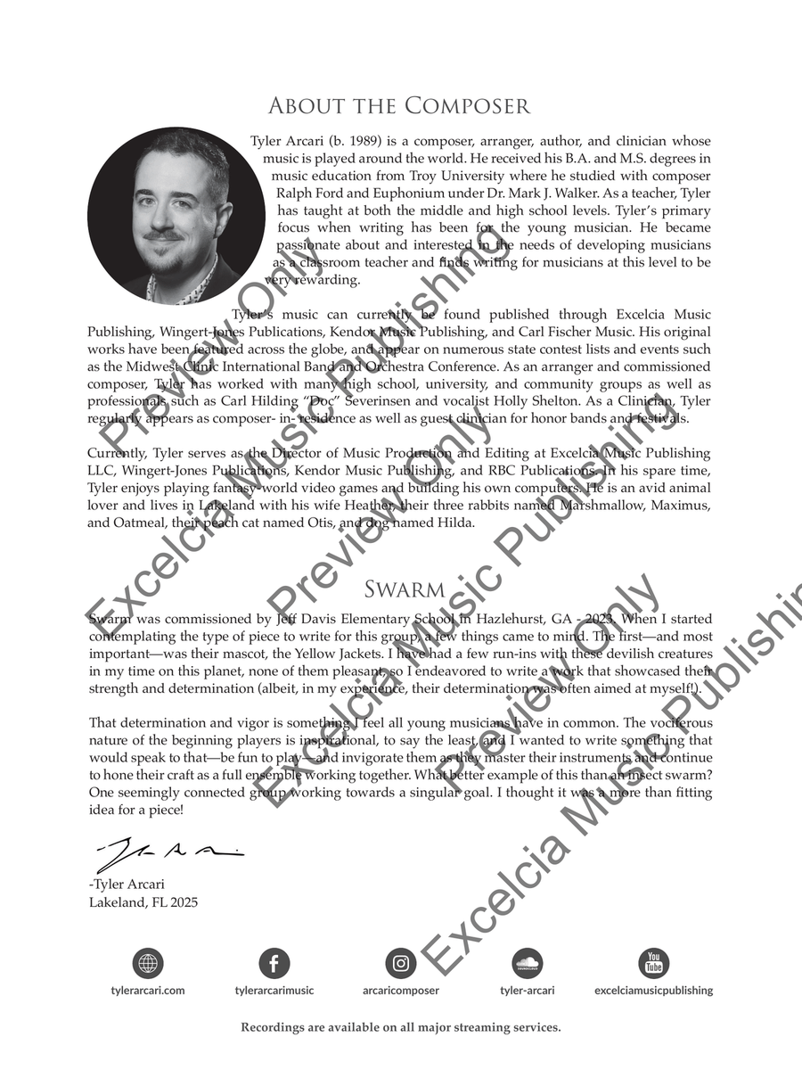 Swarm (Score) Swarm (Score) Orchestra scores gallery preview page 3
