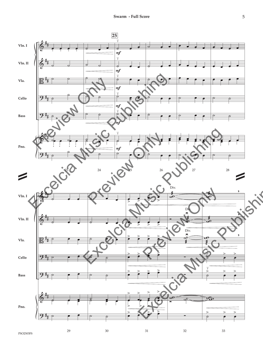 Swarm (Score) Swarm (Score) Orchestra scores gallery preview page 6