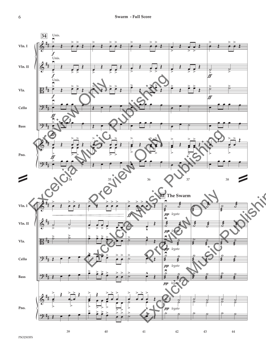 Swarm (Score) Swarm (Score) Orchestra scores gallery preview page 7