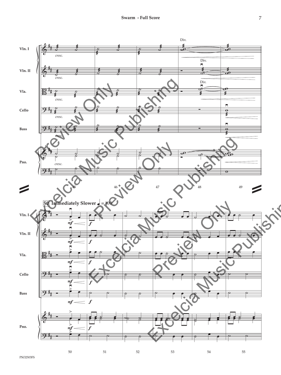 Swarm (Score) Swarm (Score) Orchestra scores gallery preview page 8