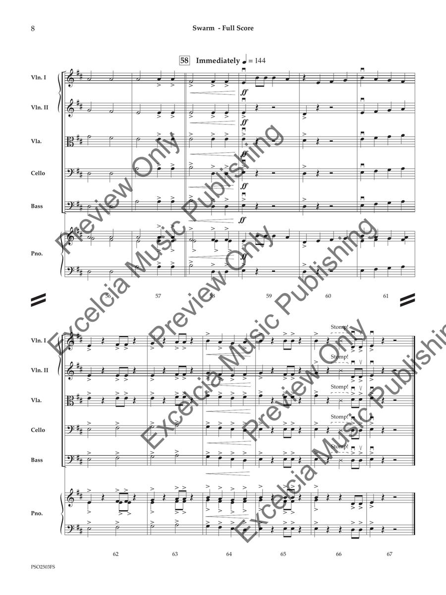 Swarm (Score) Swarm (Score) Orchestra scores gallery preview page 9