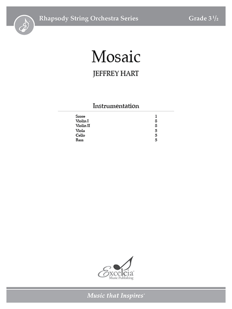 Mosaic (Score) Mosaic (Score) Orchestra scores gallery preview page 1