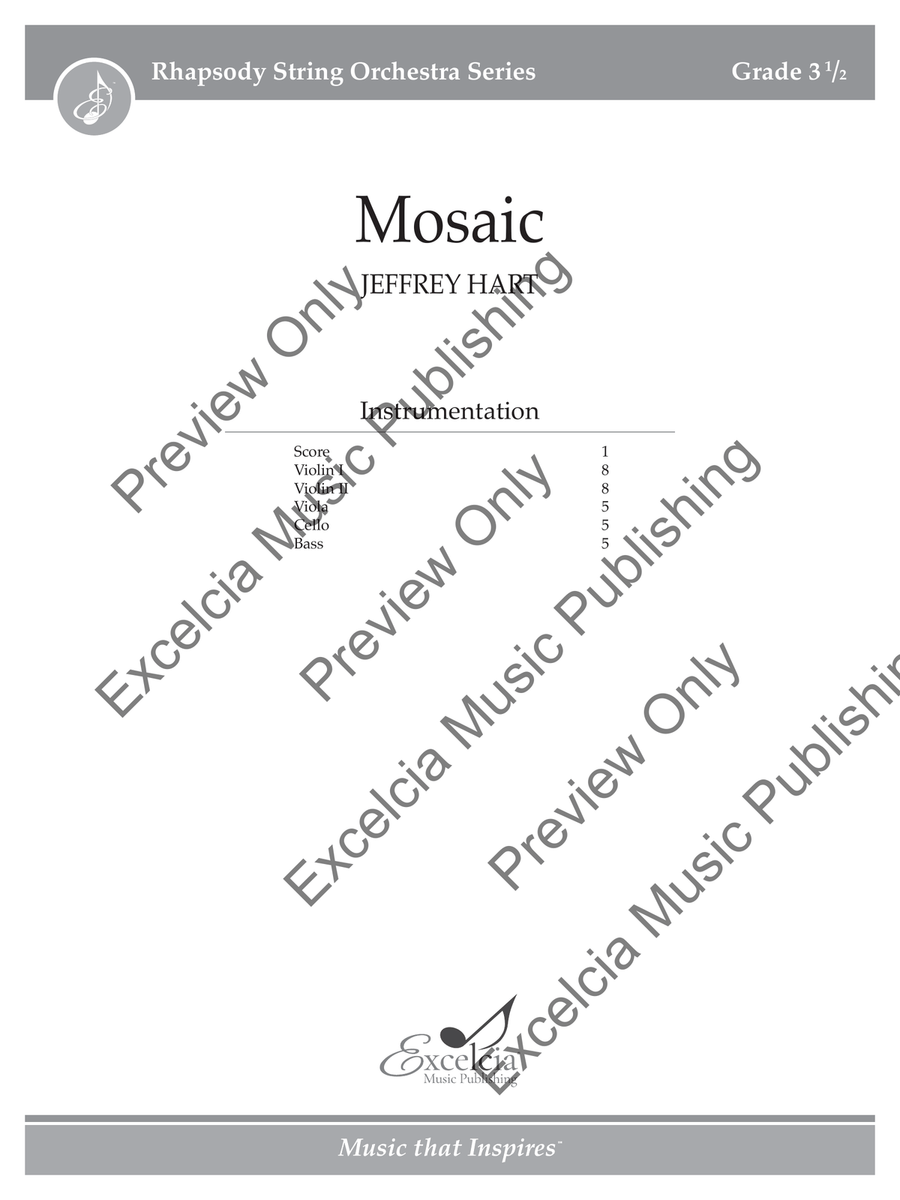 Mosaic (Score) Mosaic (Score) Orchestra scores gallery preview page 2