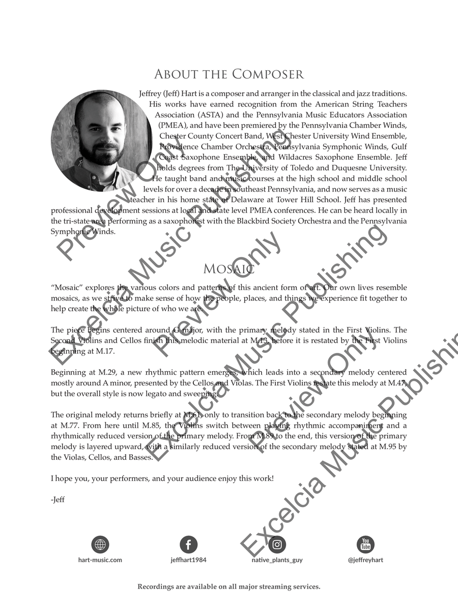 Mosaic (Score) Mosaic (Score) Orchestra scores gallery preview page 3