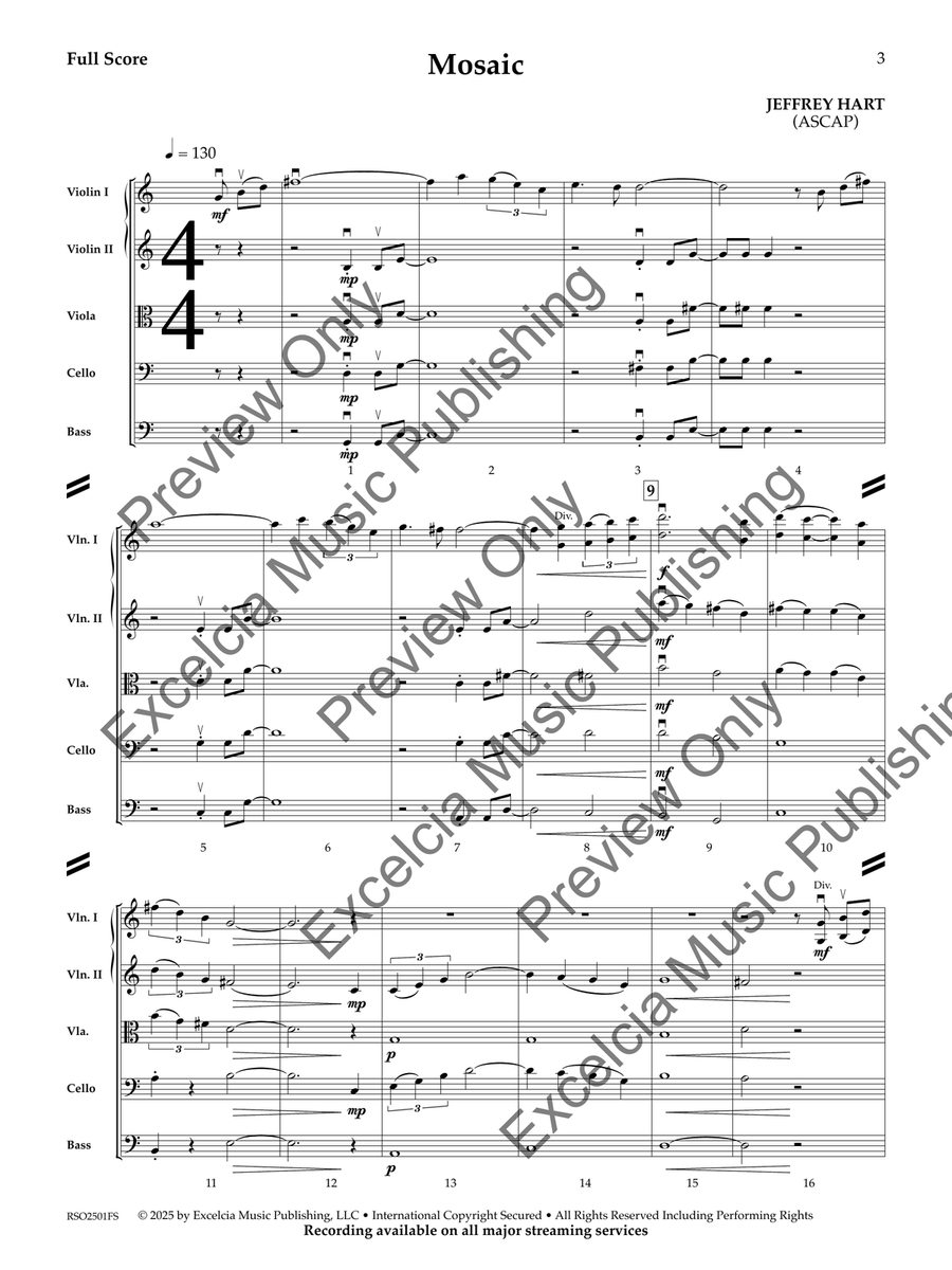 Mosaic (Score) Mosaic (Score) Orchestra scores gallery preview page 4
