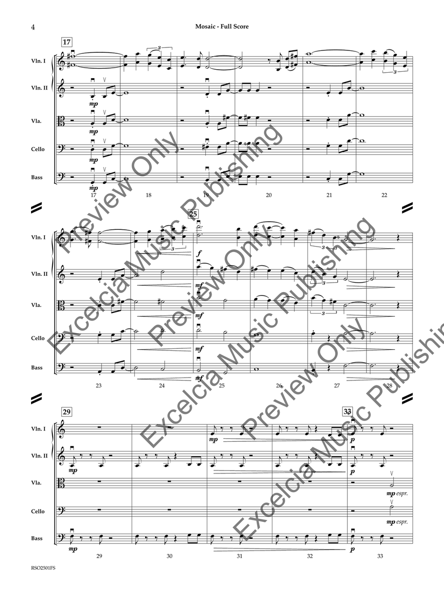 Mosaic (Score) Mosaic (Score) Orchestra scores gallery preview page 5