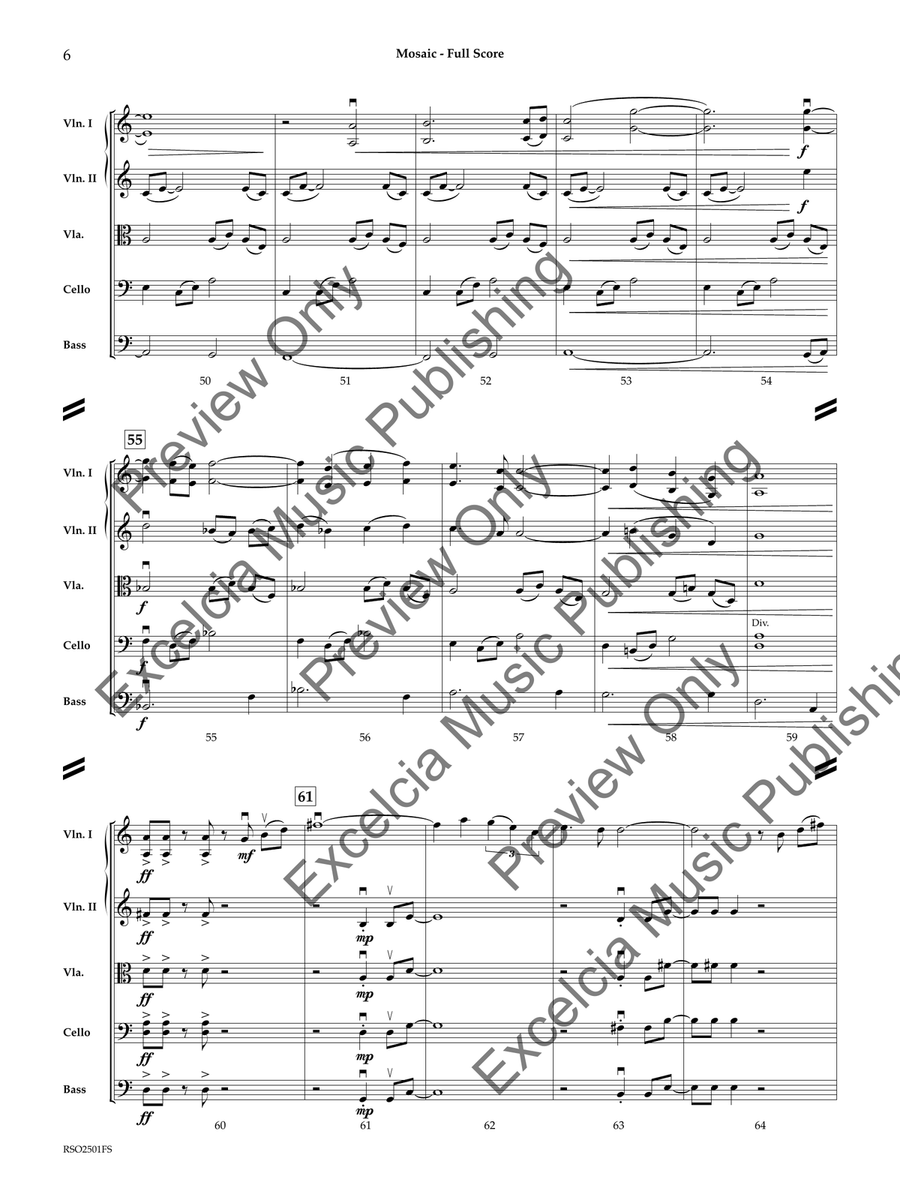 Mosaic (Score) Mosaic (Score) Orchestra scores gallery preview page 7