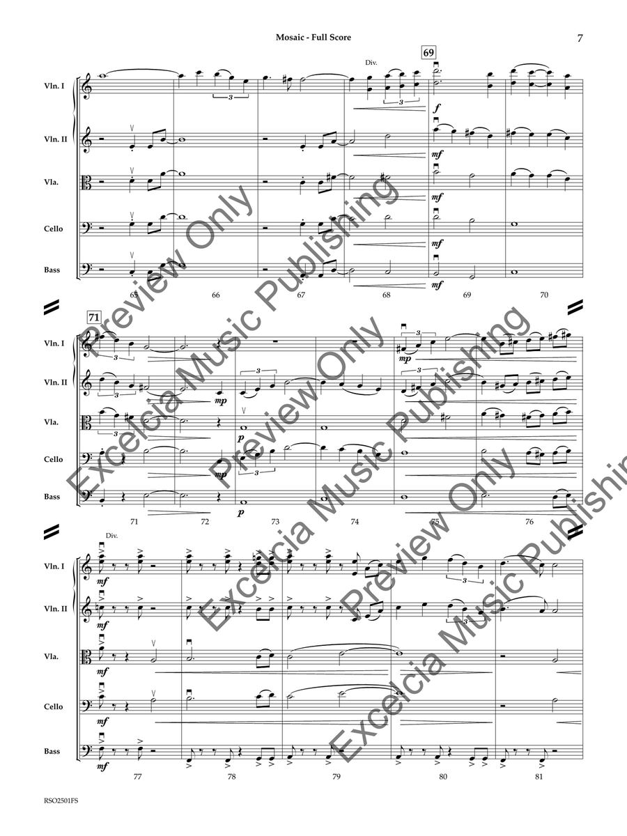 Mosaic (Score) Mosaic (Score) Orchestra scores gallery preview page 8