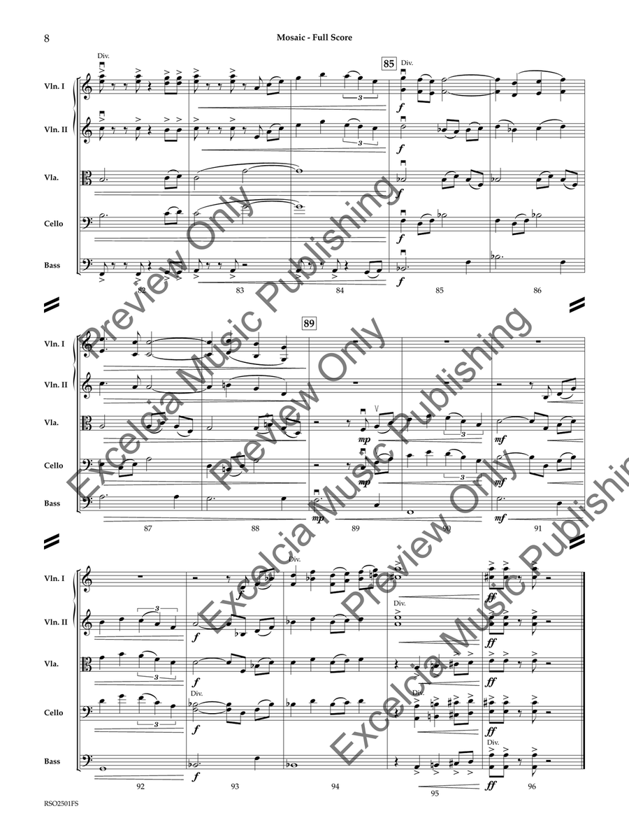 Mosaic (Score) Mosaic (Score) Orchestra scores gallery preview page 9