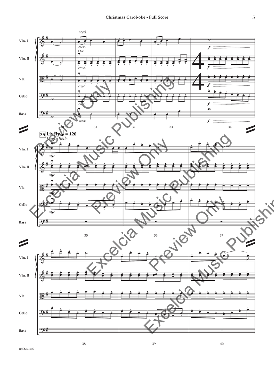 Christmas Carol-oke Christmas Carol-oke Orchestra scores gallery preview page 6