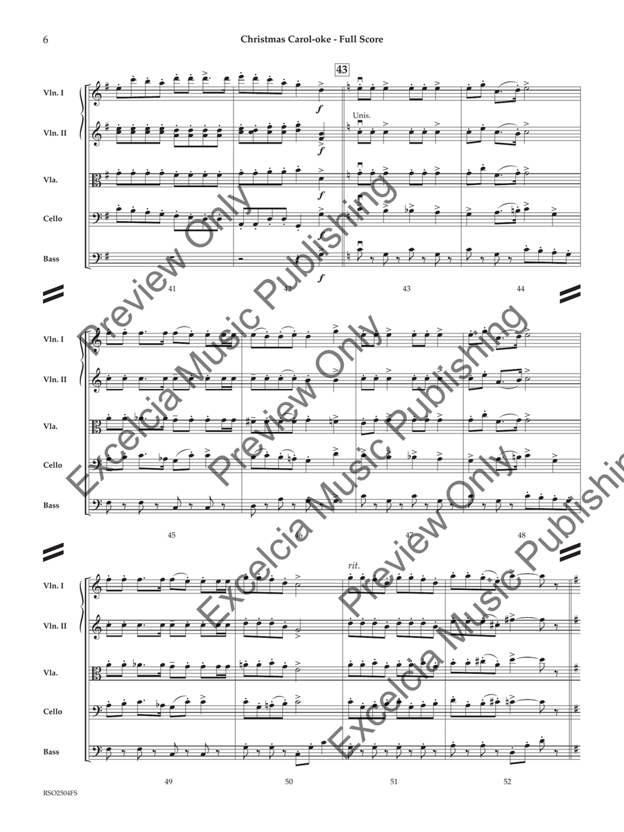 Christmas Carol-oke Christmas Carol-oke Orchestra scores gallery preview page 7