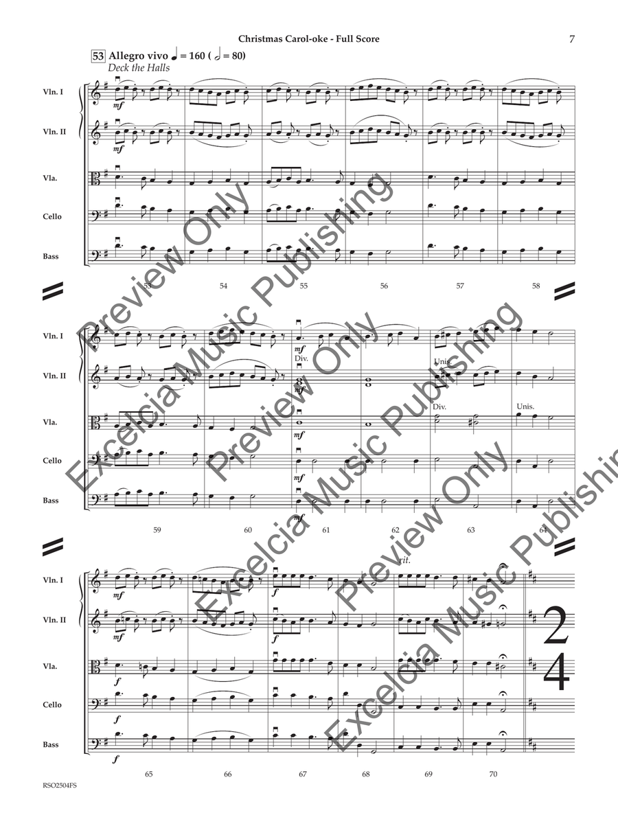 Christmas Carol-oke Christmas Carol-oke Orchestra scores gallery preview page 8