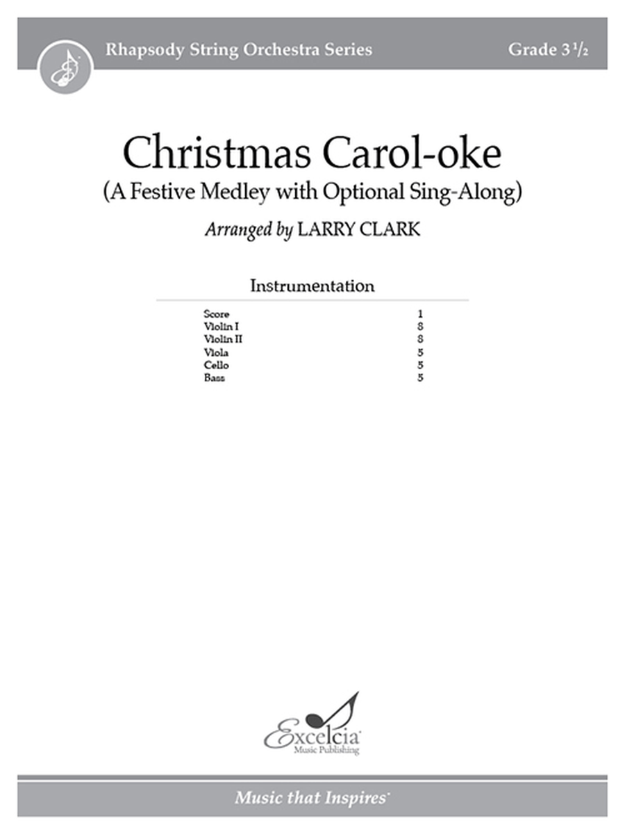 Christmas Carol-oke (Score) Orchestra scores gallery preview page 1