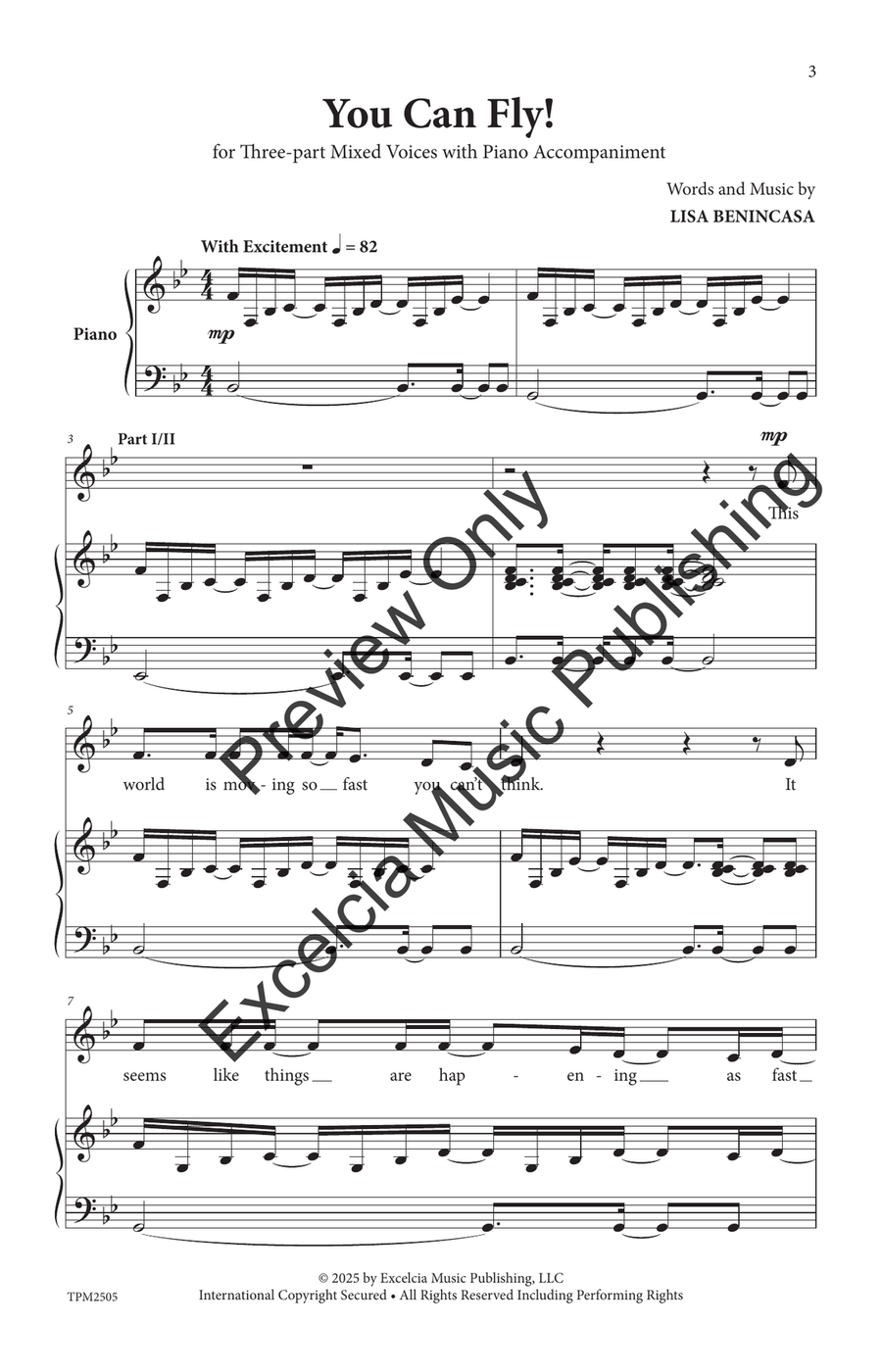 You Can Fly! 3-Part - Sheet Music page 4