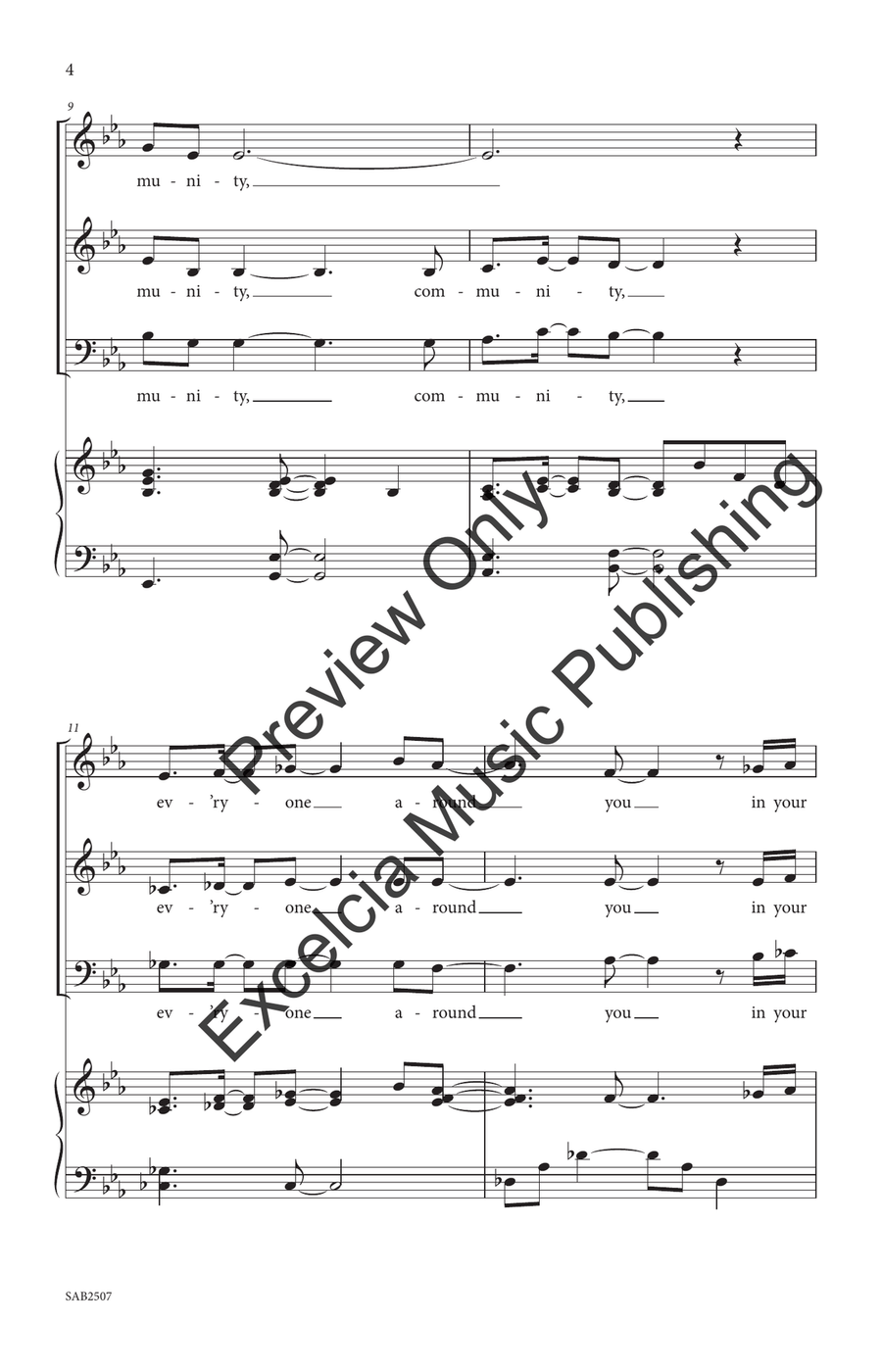 The Grass Is Greener (SAB) 3-Part - Sheet Music page 5