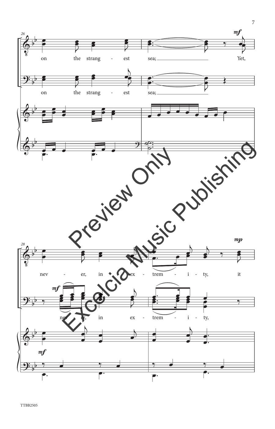 Hope is the Thing With Feathers (TTBB) by Patti Drennan TTBB - Sheet Music page 8