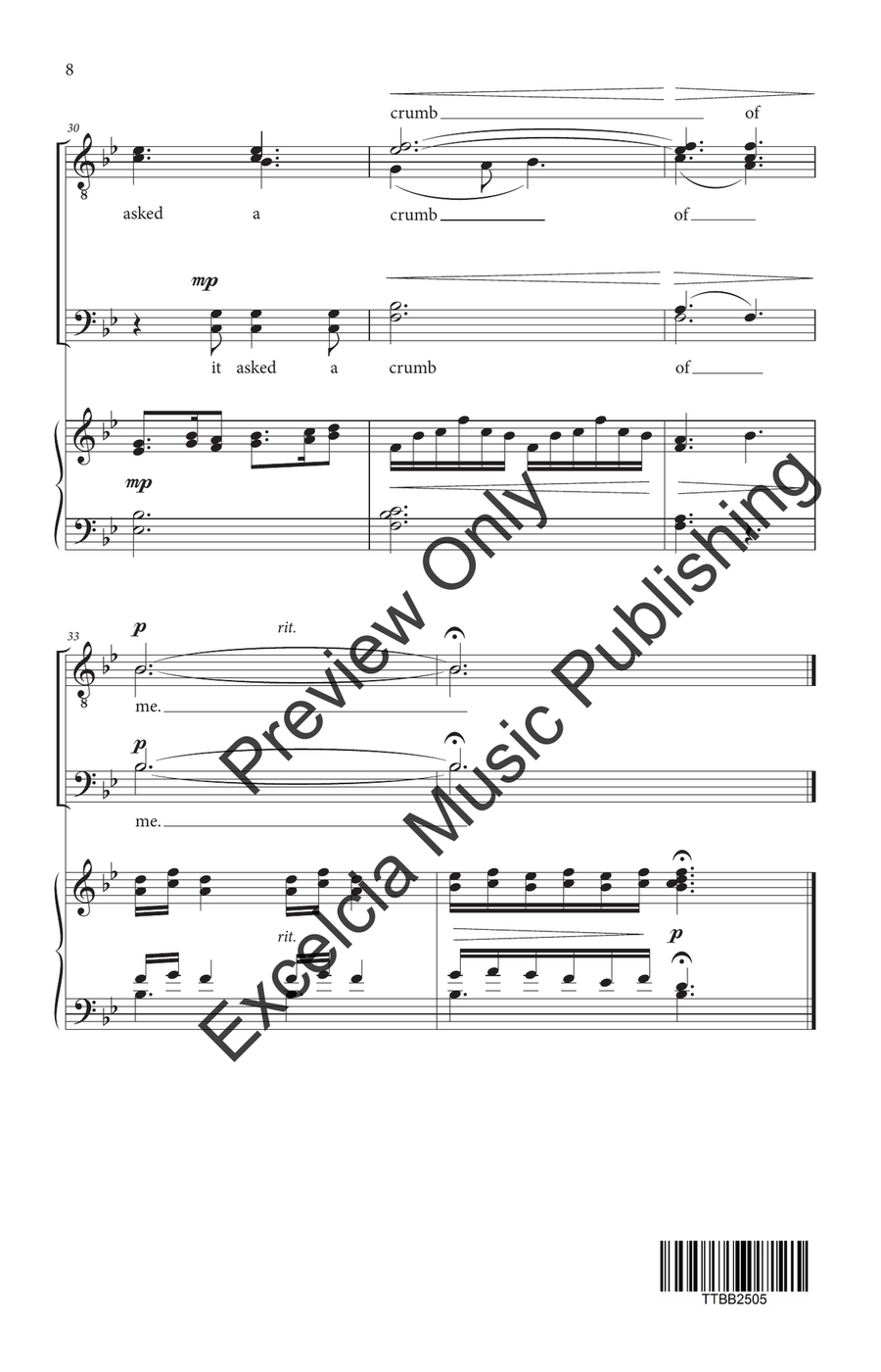 Hope is the Thing With Feathers (TTBB) by Patti Drennan TTBB - Sheet Music page 9