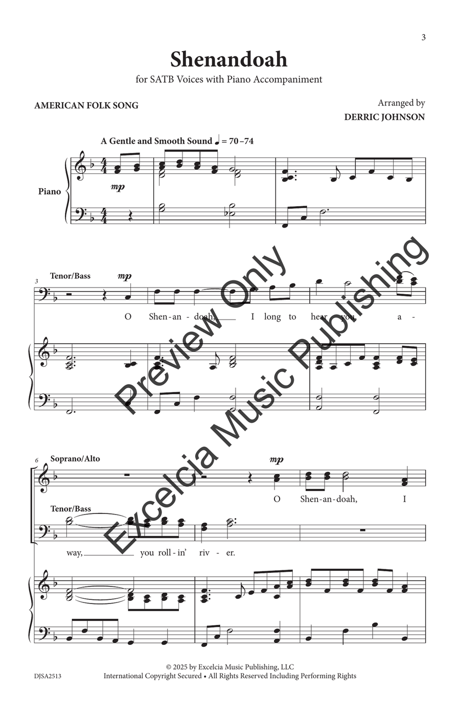 Shenandoah Shenandoah 4-Part scores gallery preview page 4