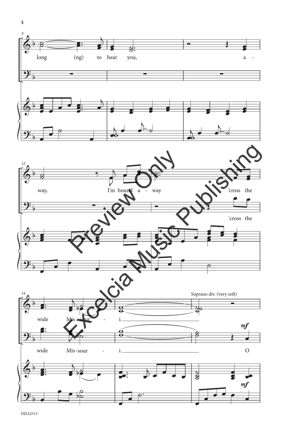 Shenandoah Shenandoah 4-Part scores gallery preview page 5