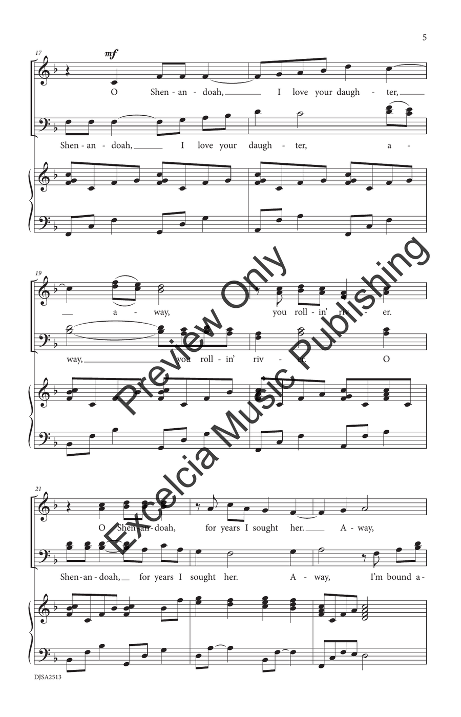 Shenandoah Shenandoah 4-Part scores gallery preview page 6