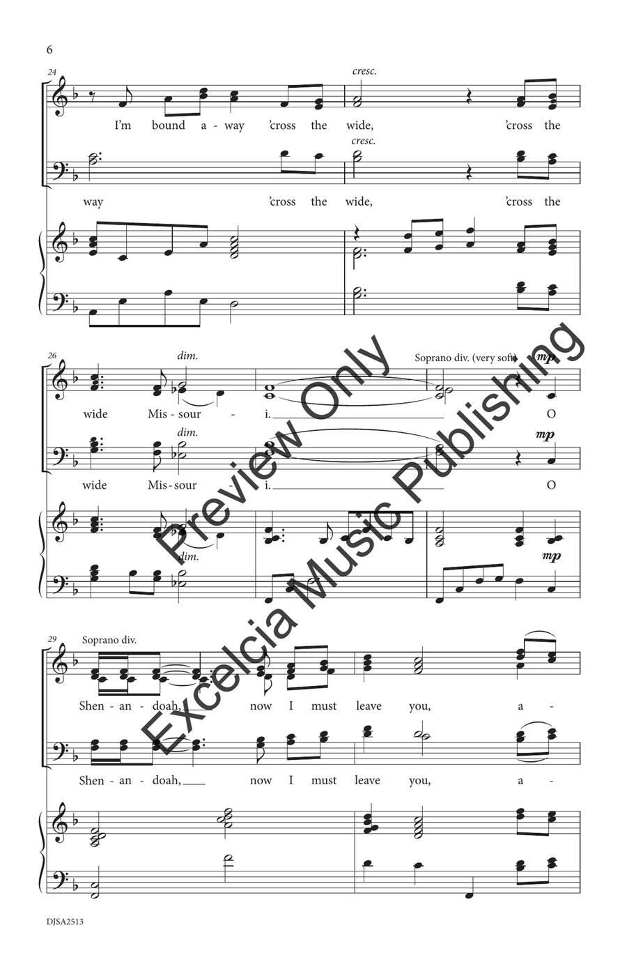 Shenandoah Shenandoah 4-Part scores gallery preview page 7