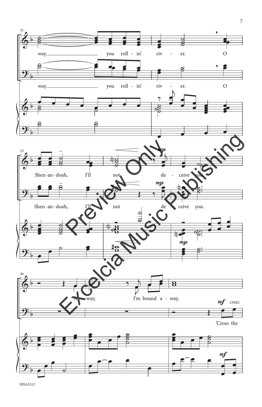 Shenandoah Shenandoah 4-Part scores gallery preview page 8