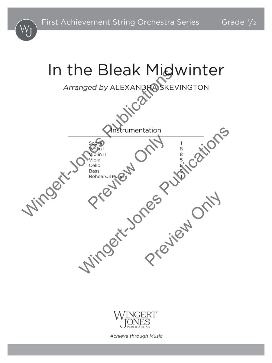 In the Bleak Midwinter (Score) String Orchestra scores gallery preview page 2