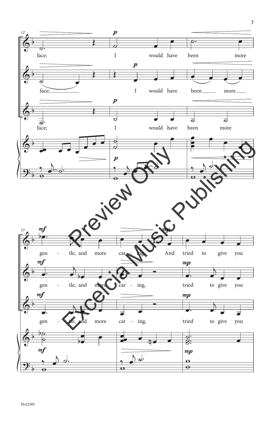 If I Had Known (SSA) by Jennifer Klein SSA - Sheet Music page 4
