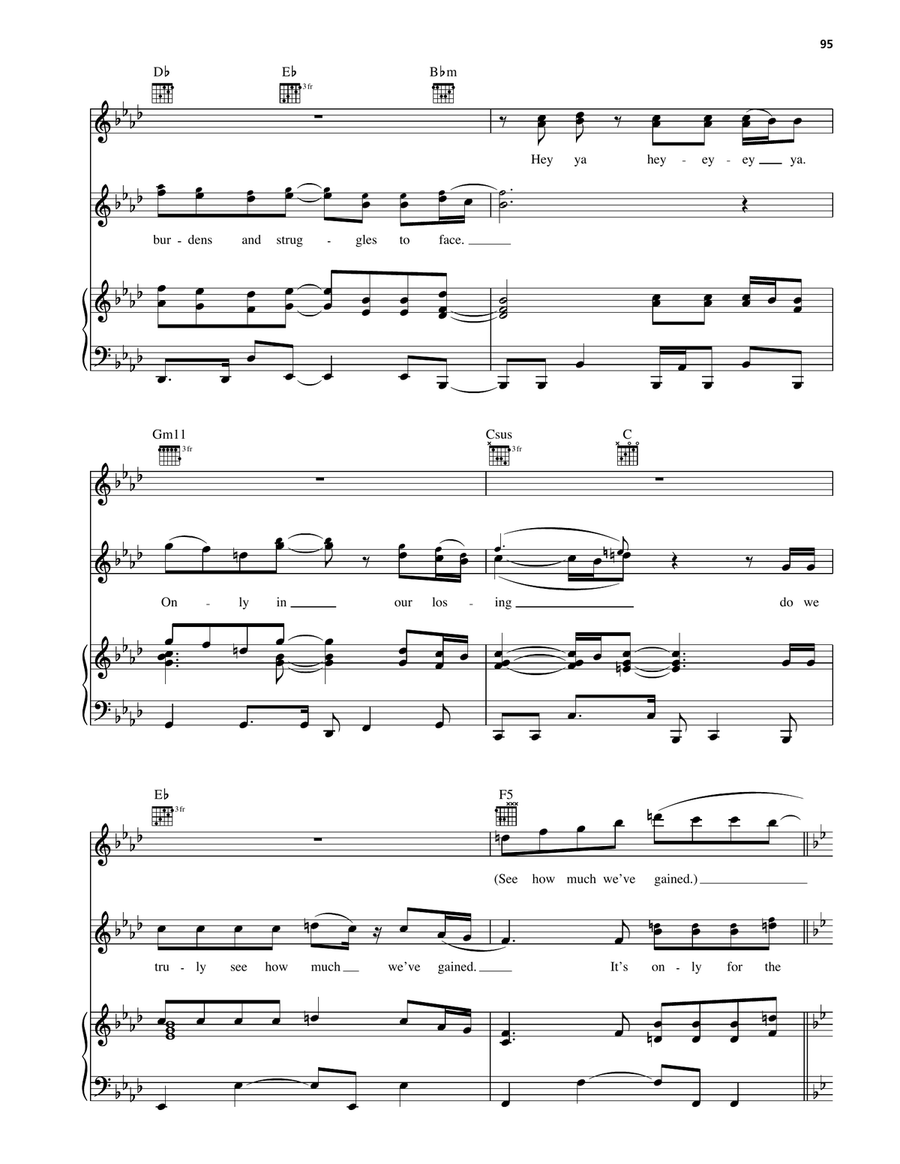 Only For The Weak Only For The Weak Piano, Vocal, Guitar scores gallery preview page 5