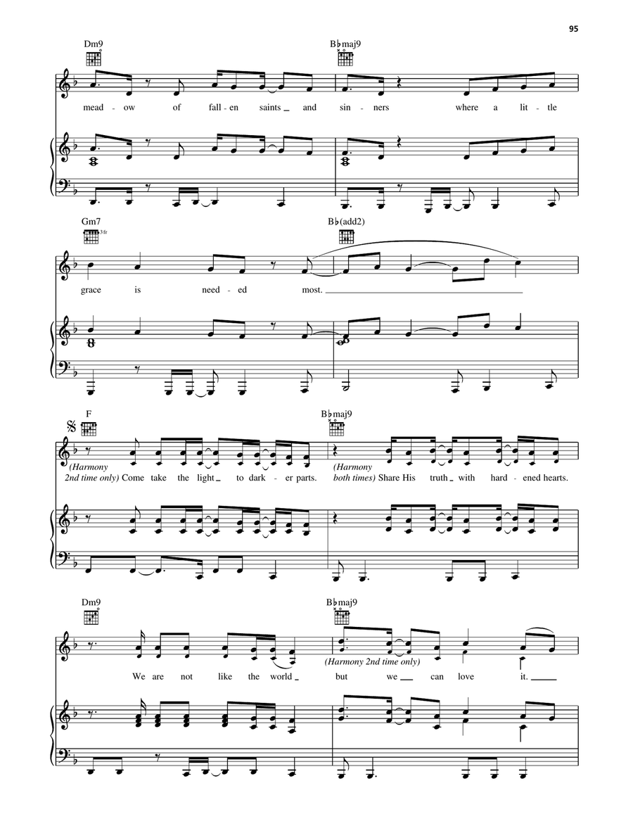 In Not Of In Not Of Piano, Vocal, Guitar scores gallery preview page 3