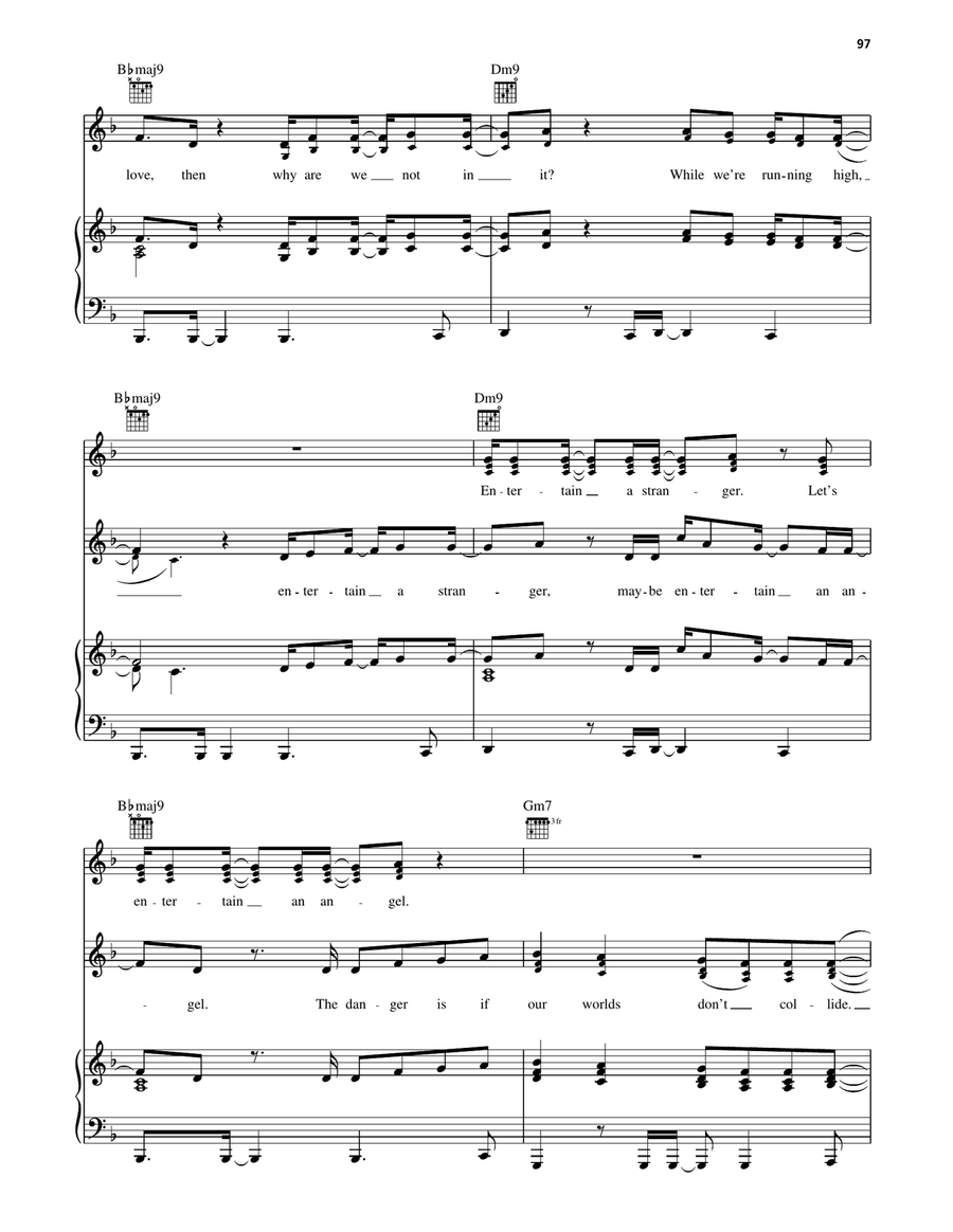 In Not Of In Not Of Piano, Vocal, Guitar scores gallery preview page 5