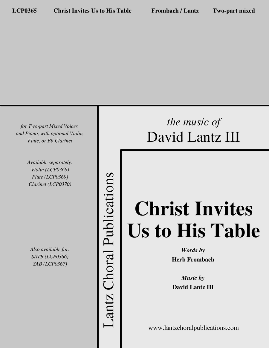 Christ Invites Us to His Table 2-Part scores gallery preview page 1