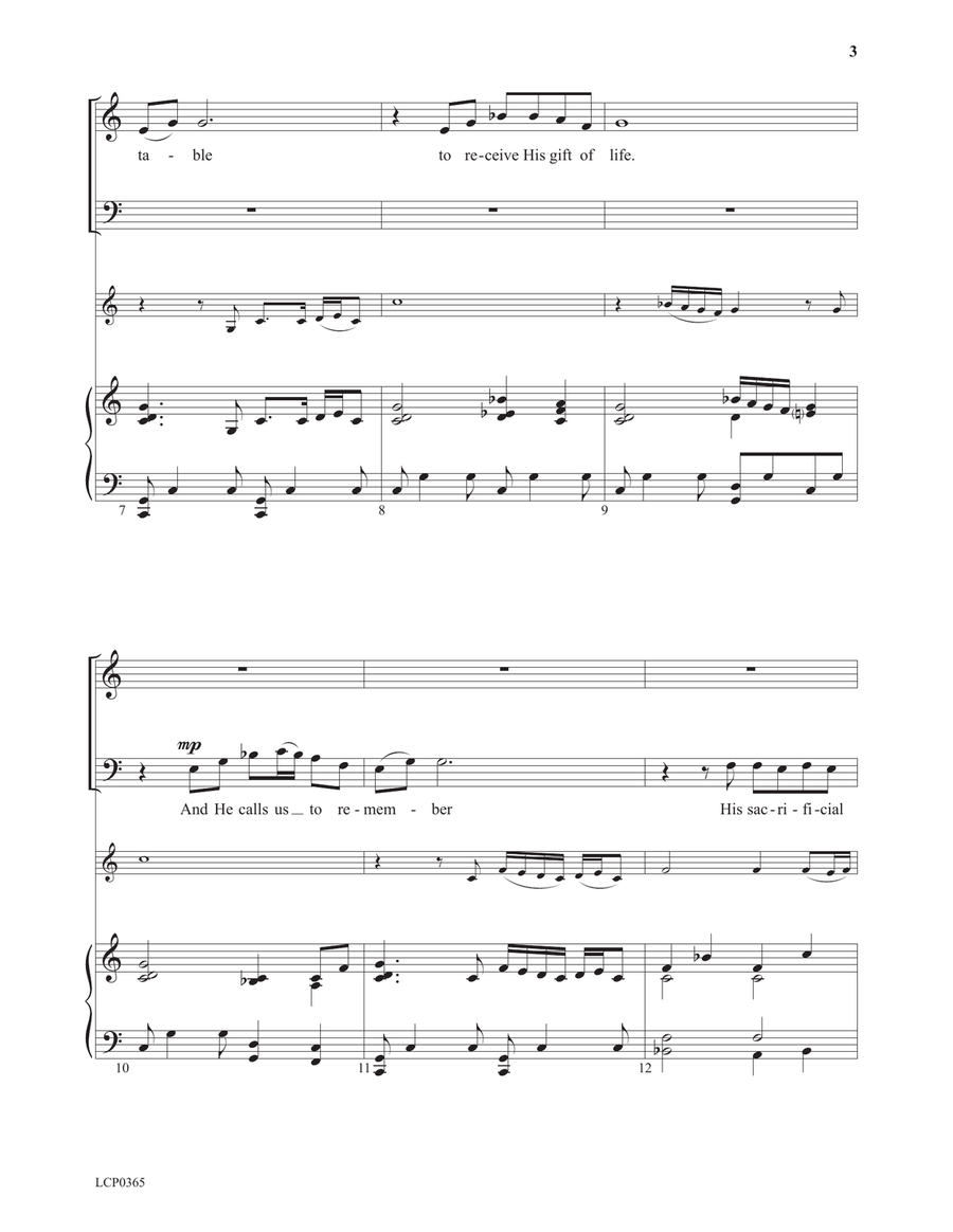 Christ Invites Us to His Table 2-Part scores gallery preview page 3